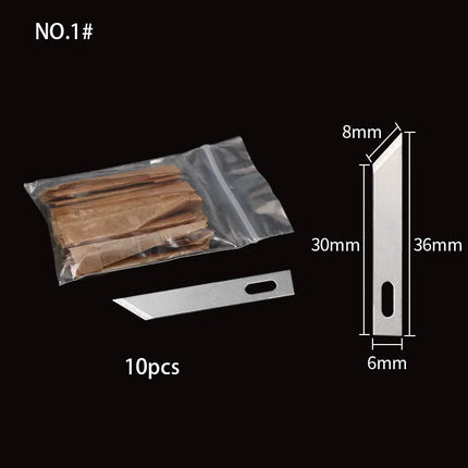 QIANLI 012 iHilt Non-Slip Metal Scalpel Knife Tools Kit Cutter Engraving Craft knives BSD Blade Phone PCB DIY Repair Hand Tools