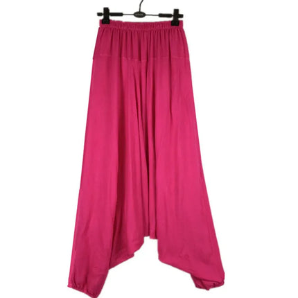 14 colors Plus size men's loose casual cotton cross pants, M-5XL Aladdin Lantern Wide Leg Trousers hip hop dancing Harem Pants