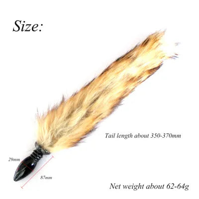 Fox Tail Anal Plug Strap-on Dog Buttplug Couples Flirting Adult Games Anus Sex Toys for Men Women Cosplay Props Erotic Products
