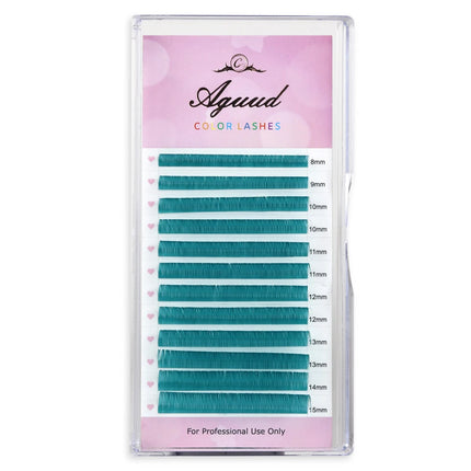 Color Lash Purple Blue Brown Green Red White Pink UV Eyelash Extensions Individual False Colored Flu Mink Lashes Makeup Volume