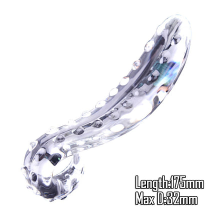 Pyrex Glass Dildo Fake Penis Crystal Anal Beads Butt Plug Prostate Massager G Spot Female Masturbation Toys