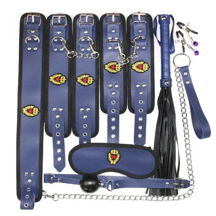 Sex Handcuffs Collar Whip Gag Nipple Clamps BDSM Bondage Rope Erotic Adult Sex Toys For Woman Couples Anal Butt S0220