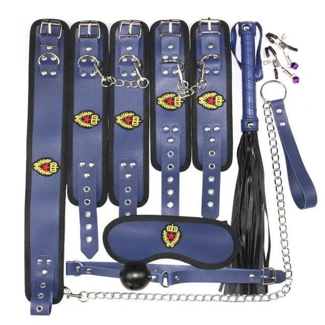 Sex Handcuffs Collar Whip Gag Nipple Clamps BDSM Bondage Rope Erotic Adult Sex Toys For Woman Couples Anal Butt S0220
