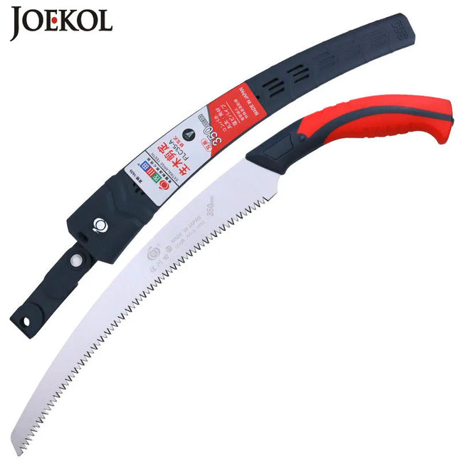 350mm Blade Hand Saw Pruning Curved Saw For Wood Cutting , Dry Wood Pruning Saw With Hard Teeth Household Garden Hand Tools