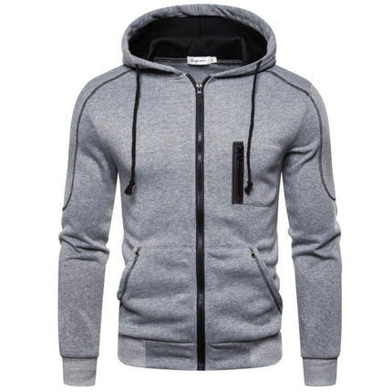 Men's Autumn Winter Tracksuit Zipper Hoodie and Pants 2 Piece Casual Sportswear Jogger Running Suit Fitness Sweatshirt Cardigian