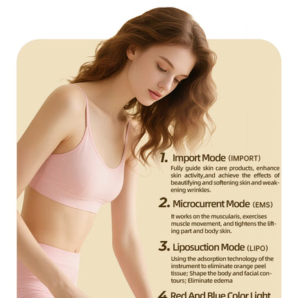 Anti Cellulite Tool and Skin Tightening Device Body Sculpting Massager Cellulite Removal Machine for Face Belly Arms Legs Waist