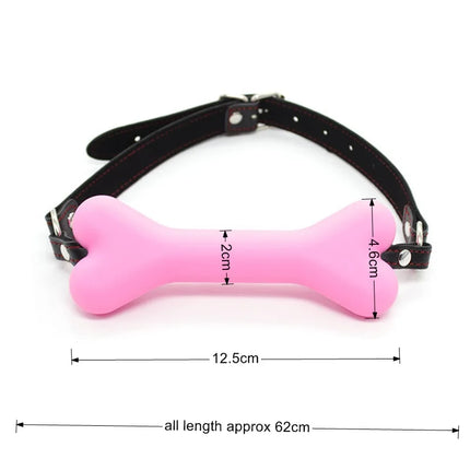bone Gag Adult Fetish Stopper mute Sex games toys harness Boutique Strict Silicone Bit restraint Bondage Gear Pony&Puppy Play