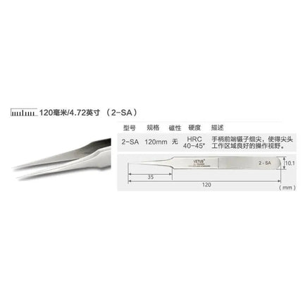 Vetus SA Fan Eyelash Tweezers Profissional For 3D/6D Volumn Eyelash Extension Anti-static Lashes Tweezers Makeup Tools