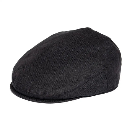 BOTVELA Linen Flat Cap for Men Women Herringbone Linen Newsboy Cap Lightweight Driver Ivy Hat Bakerboy Hat Summer Boina for Male
