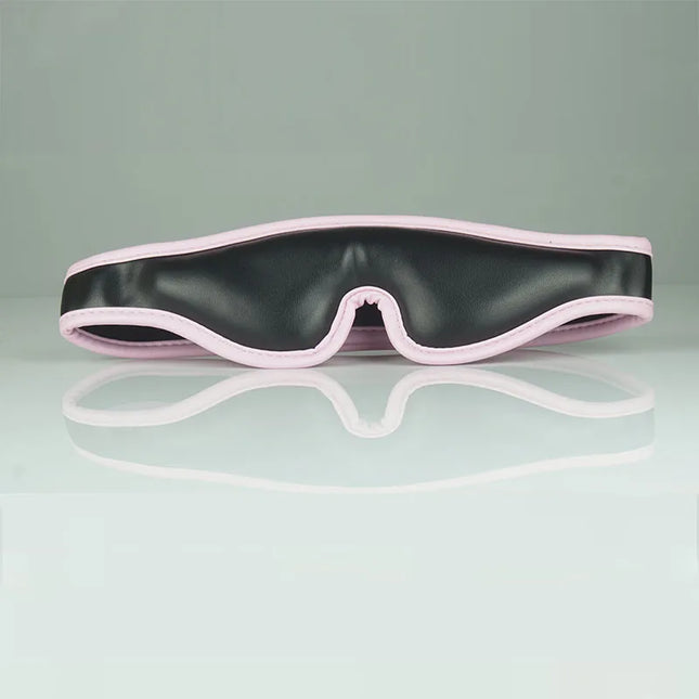 Leather Eye Cover Mask Blocks Out Light, Thick Padding Interior Blindfold, Sex Toys For Couples, BDSM Lingerie