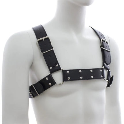Fashion Puppy Cosplay Dog Mask Head Gear Party PU Leather Rubber Unisex Masks Adjustable Shoulder Strap Leather Chest Harness