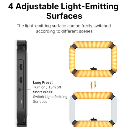 Ulanzi U-200 Ring Light Photography Led Video light BI-color Camera With phone clip cold shoe for Youtube Live Rig lamp