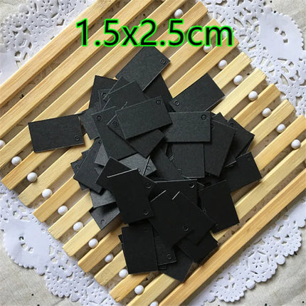 500PCS 350gsm Black Paper Tag DIY Blank Cardboard Handmade Party Birthday Wedding Christmas Gifts Flowers Box Bottles Label Tags