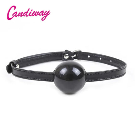 Candiway 2 Sizes Soft Safety Silicone Open Mouth Gag Ball Bondage Restraints Adult Slave Roleplay Game Sex Toys For Women