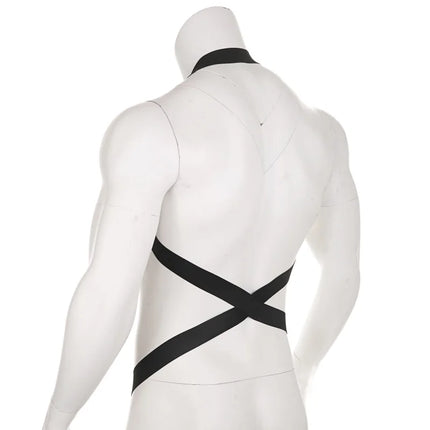 Men Harness Sexy Man Bondage Bodysuit Lingerie Costume Elastic Hollow Out Halter Chest Strap Fetish with Penis Ring Arnes Hombre