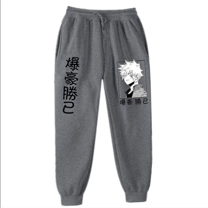 2021Japanese anime My Hero Academia Katsuki Bakugo Harajuku Men's Pants Print Joggers Male Trousers Casual Sweatpants sweatpants