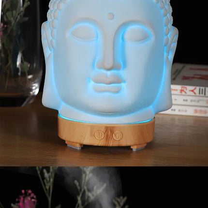 100ml Essential Oil Diffuser Buddha head Humidifier With Night Lamp Aromatherapy Mist Foger Maker Essential Oil Diffuse For Home