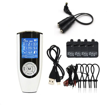 Electro Shock Penis Ring Bdsm Strong Electric Stimulate Therapy Massager Pad Penis Extender Enlargement Sex Toy Male Masturbator