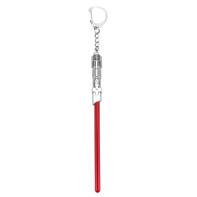 1 PCS Cosplay Toys Star Metal Keychain Lightsaber Light Saber Telescopic Key Ring Figure Toys