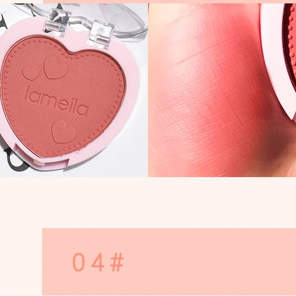 Blush Makeup Love Palette 4 Color Mineral Powder Peach Red Rouge Lasting Natural Hawthorn Cheek Tint Waterproof Blusher Cosmetic