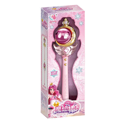 Flower Fairy Glowing Sound Effects Stars Magic Wand Children Magic Fairy Princess Costume Props Dollhouse Party Favor For Girls