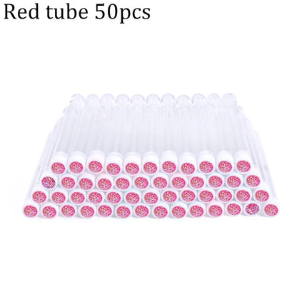 Reusable Eyebrow Brush Tube Eye Lash Brush Replaceable Mascara Wands Dust-proof Sparkling Diamond Eyelash Extension Makeup Tools