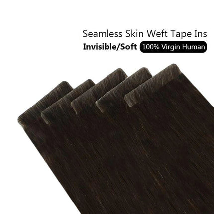 [12 Months] Ugeat Invisible Tape in Human Hair Extensions 10A Grade Seamless Skin Weft Injection Virgin Tape in Hair 2.5G/Pieces