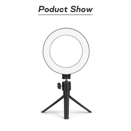 Tripod With LED Ring Light For Phone Tripod Camera Stand Selfie Photography Light LED Lamp Color Photo Studio For YouTube Live