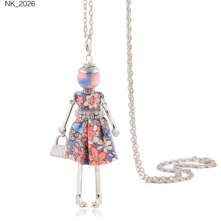 Cute Women Necklace Statement Lady Charm Long Trendy Necklace 2026 New Fashion Female Big Pendant Lovely Jewelry Gift Wholesale