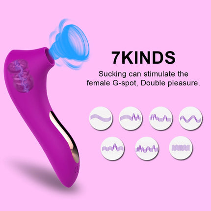 Sucking Vibrators for Women Clitoris Sucker Female Vibrator Nipple Oral Blowjob Vacuum Stimulator Sex Toys for Adult  18 Coupl