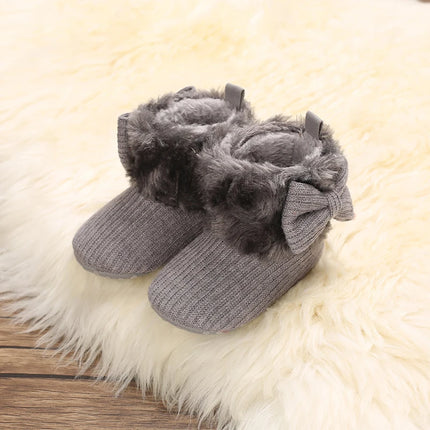 0-18M  Boots For Newborn Baby Girl Snow Boots Winter Thermal Shoes Plush Ankle Boots Winter Baby Boys And Girls Thermal Shoes