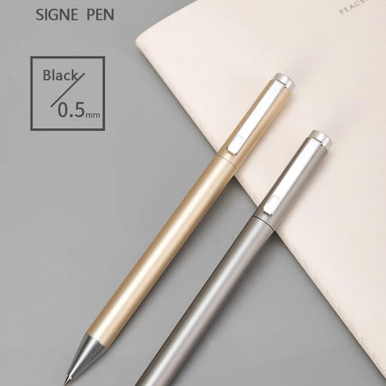 Deli Metal Gel Pen Rollerball Caneta ручка Ballpoint 0.5MM Signing Pens for Office Students Business Stationary Supplies