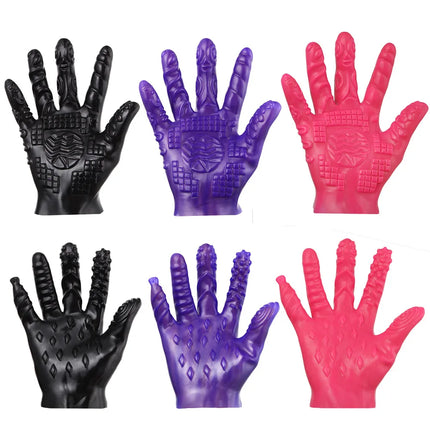Couple SM gloves Soft PVC Pattern Different Design Style A B Choice Flirting Massage Masturbation Glove