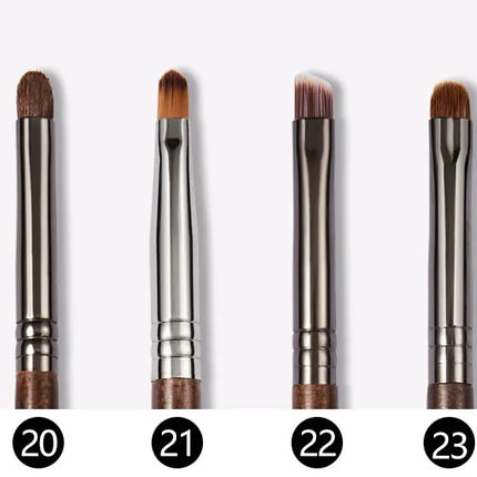 OVW Natural Goat Hair Makeup Brushes Set Professional Kit brocha maquillaje pedzle do makijazu blending smudging brush shader
