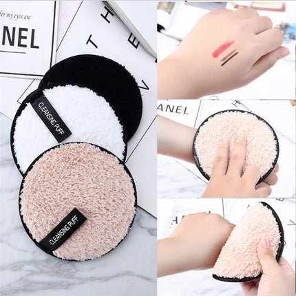 1PCS Makeup Remover Microfiber Cotton Pad Cosmetics Washable Makeup Towel Cleaning Sponge Skin Care Tool Makeup Remover and Faci