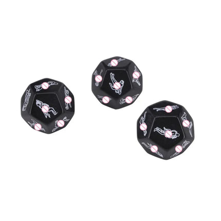 3pcs/set 12 sides Love Posture Sex Dice Fetish luminous dice Romance PositionAdult Games sex Toys Erotic Craps Pipe for Couples