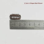 2.3cm -U-dark brown