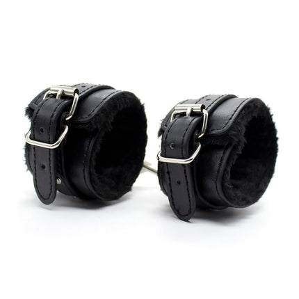 Leather Plush Hand Ankle Cuffs Bdsm Bondage Adult Games Restraints Foot Fetish Sex Toys For Couples Women Erotic slave Handcuffs