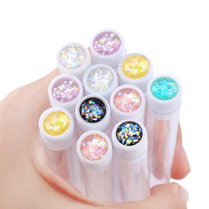 100pcs Diamond Eyebrow Brush Tube Empty Reusable Lash Mascara Wand Case Replaceable Crystal Eyelash Brush Dust-proof Makeup Tool