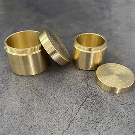 Fun Double Brass Box Magic Tricks Coin/Ring Into Metal Box Gimmick Close up Magic Props Illusios Street Magic Magician
