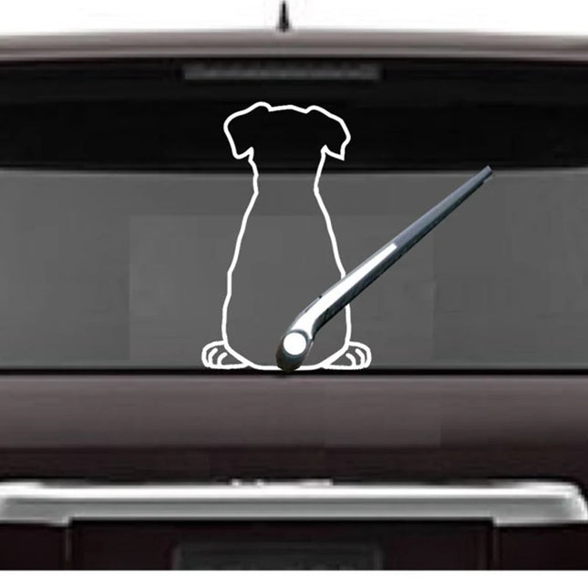 Cute Kitty Cat Car Windshield Wiper Vinyl Art Sticker Decor Lovely Animal Dog Mural Art Decal For Car Window Laptop Decoration