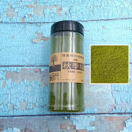500ml/Bottle Simulation Tree Powder Model Turf Flock Lawn Nylon Grass Powder Train Building Miniature DIY Scene Making Material