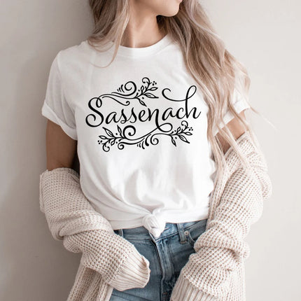 Sassenach Shirt Outlander Book Series T-Shirt Claire Jamie Fraser Shirts Outlander TV Shows Inspired Tee Vintage Tops