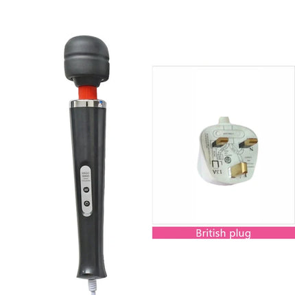 BLACKWOLF New 10 Speeds Magic Wand Massager Big Magic Wand Massage Stick AV Vibrators Sexy Clit Sex Toys for Women European plug