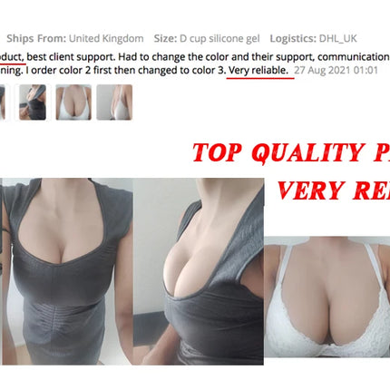 Dokier Realistic Silicone Crossdressing Huge Fake Breast Forms Boobs for Crossdressers Drag Queen Shemale Crossdress Prothesis