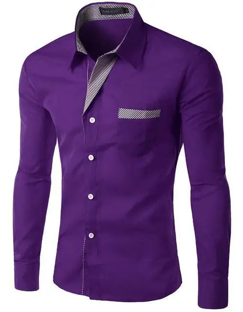 2026 Hot Sale New Fashion Camisa Masculina Long Sleeve Shirt Men Slim fit Design Formal Casual Brand Male Dress Shirt Size M-4XL