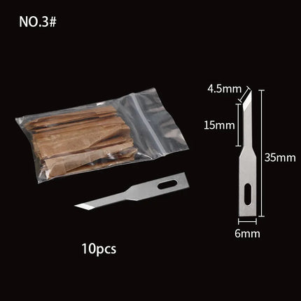 QIANLI 012 iHilt Non-Slip Metal Scalpel Knife Tools Kit Cutter Engraving Craft knives BSD Blade Phone PCB DIY Repair Hand Tools