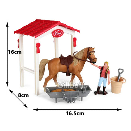 HOT Equestrian Knight Rider Animal Horse Models Action & Toys Figures Solid Appaloosa Harvard Hannover Clydesdale Christmas Gif