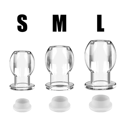Transparent Hollow Anal Plug Butt Dilator For Women Vaginal Expander Men Medical Washer Douche Enema Sex Toys Adult Games Erotic