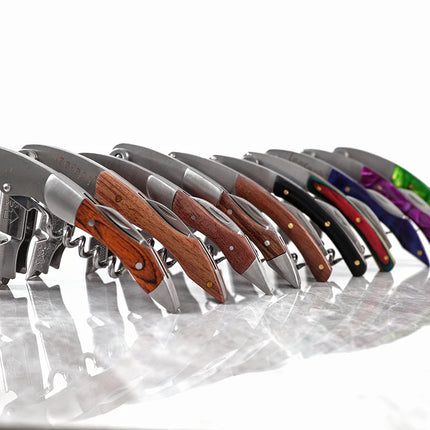 Wine Opener, Professional Waiters Corkscrew, PU Bag, Bottle Opener and Foil Cutter Gift for Wine Lovers